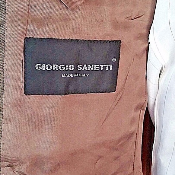  Giorgio Sanetti Jacket Twill Wool Full Lining - Picture 4 of 4